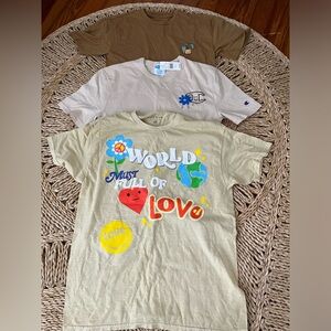 Pack of 3 shirts. Never worn. Men’s size medium and small.